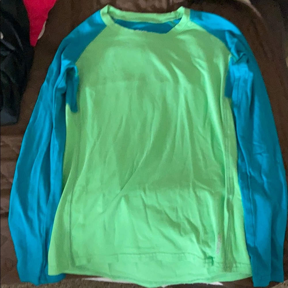Blue and green shirt